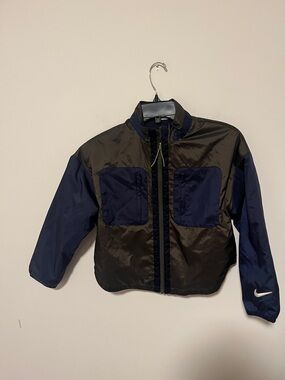 Nike Blue  and Navy Kids' Zip Front Windbreaker